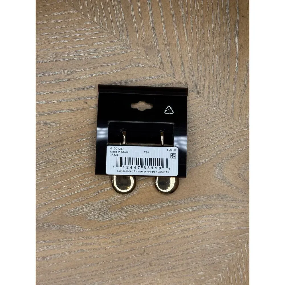 Anne Klein Gold Tone Teardrop Dangle Earrings NWT - Picture 3 of 3